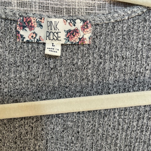 Gray wrap sweater, wrap cardigan - Picture 4 of 5